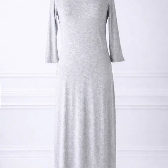 Nuggles Dresses & Skirts - NUGGLES Simple Layering Midi Dress Dark Grey